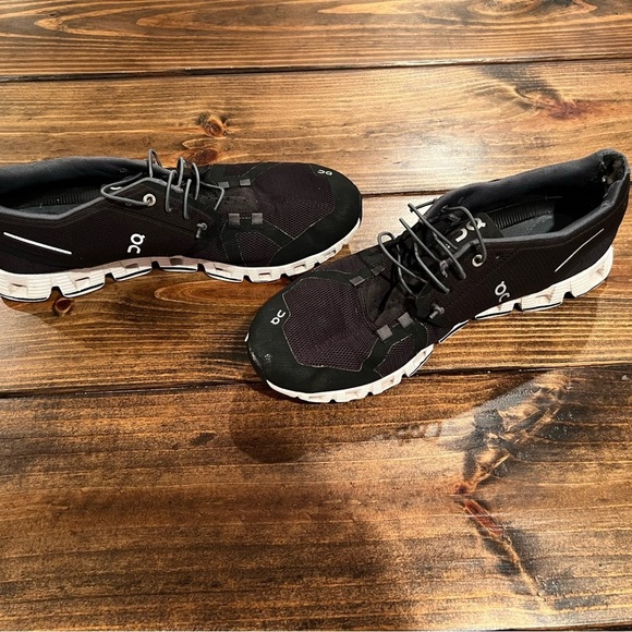 On Running Men's Black Athletic Shoes, size 12, well worn, see pics. - Picture 7 of 9